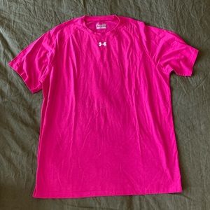 Under Armour L pink loose fit athletic tee